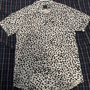 RVCA Short Sleeve Button Down Size L